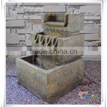 Three Tiers Polyresin Indoor Water Fountain