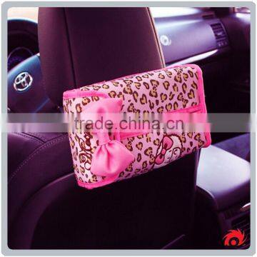 Leopard Pattern Car Sun Visor Seat Back Bracket Auto Tissue Box Holder photo-2