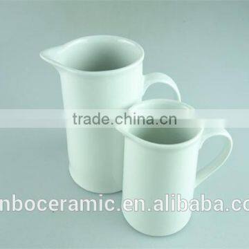 White Strong Porcelain Milk Jug in Coffee & Tea Sets 500 ml of Set 2 Wholesale photo-2