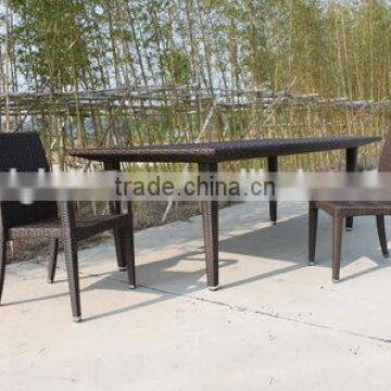 Modern Rattan Furniture Outdoor Restaurant Wicker Dining Table and Chair photo-2
