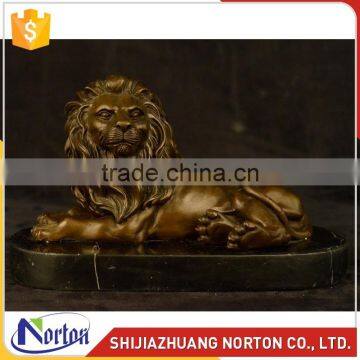 Customize bronze lion sculpture used for decor NTBH-021LI