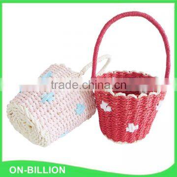 Cheap Paper Rope Woven Small Fancy Kids Basket for Candy photo-3