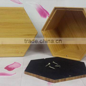 Cheap Bamboo wholesaler diamond shape human urn