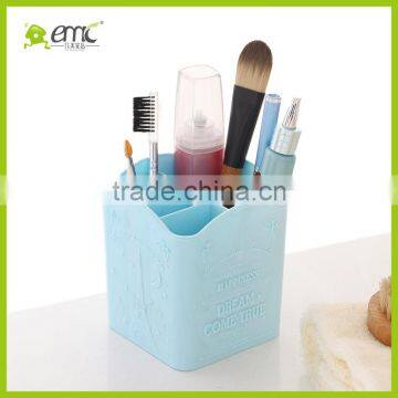 Emc Plastic Storage Basket With Dividers, Desktop Square Basket With Dividers photo-3