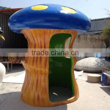 Tall 280cm fiberglass mushroom kiosk