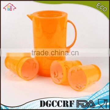 NBRSC Set of 5 Pcs Plastic Cold Water Jug ps Water Kettle Hollow Drinking Bottle PP Pot Double Layer Watering Can photo-4