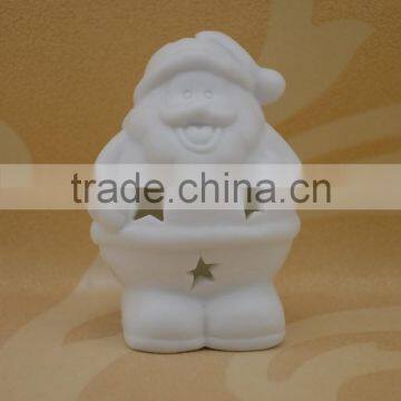High White Effect Ceramic Christmas Decoration With LED Light New Item photo-3