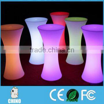 illuminated LED outdoor light led bar cocktail table with remotel