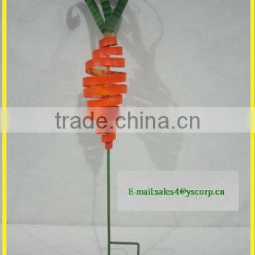 YS2015A229 Spring Carrot Vegetable Wrought Iron Garden Stake photo-2