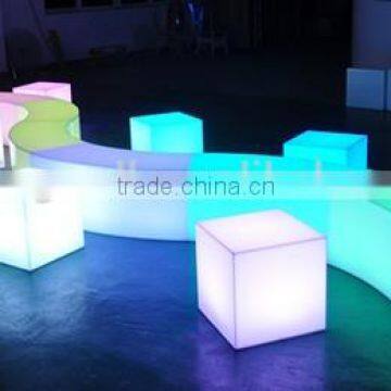 Energy Colorful Rechargeable Fashion LEDfurniture Plastic Lighting Bedroom Cube Chair/table photo-3
