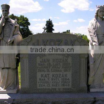 Outdoor Garden Decoration Stone Carving White Marble Cemetery Statues photo-2