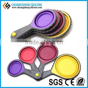 Various size silicone spoon, food grade silicone measure spoon, container