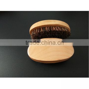 Foreign trade explosion, Boar Bristle brush, oval beech brush, male special beard brush, can engrave logo