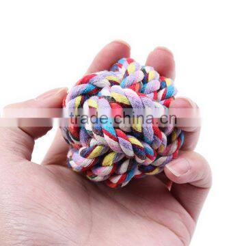 Hot Dog Wucaimian Knot Woven Cotton Rope Toy Ball Ball Ball Toy Trumpet Dog Bite photo-3