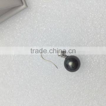 Modern Designs 11-12mm Black Tahitian Pearl Earrings photo-3