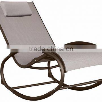 Garden Comfortable Aluminum Grey Durable Hanging Rocking Chair