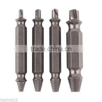 Cheap High Quality 4pcs Diffrent Size Screw Extractor Set Drill Bits Broken Damaged Bolt Remover photo-2