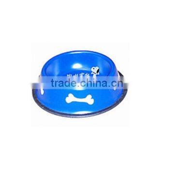 Colourful Stainless Iron Dog/cat Bowl Dog Water Bowl Dia Size:16/18/22/26/30/34/36cm photo-3