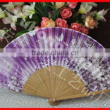 Customized Logo Printing Silk Gift Fan photo-2