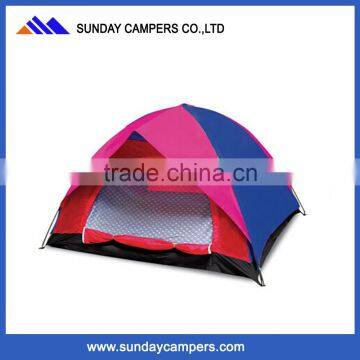 Hot sale outdoor pop up 2 person canvas camping inflatable clear tent