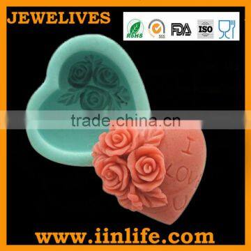 Logo embossed silicone soap making molds