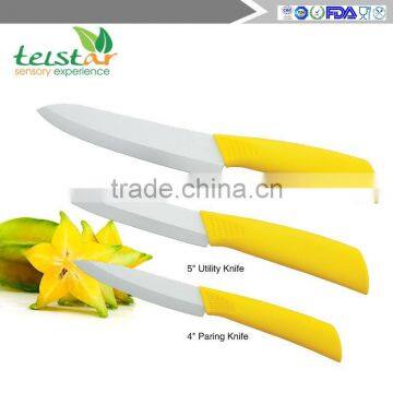 2015 New High Quality Bamboo Handle Ceramic Knife Blade Black Suit Exquisite Kitchen Knife With Holder photo-3