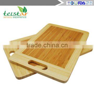 New 2016 Organic Bamboo Cutting Boards - Large Kitchen Cutting Board and Wooden Cheese Board - Wooden Pallets and Juice Drip Tra photo-2