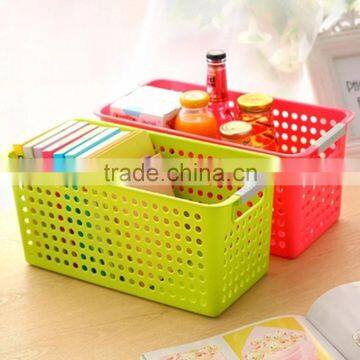 Plastic Food Containers Colorful Vegetables &fruits Basket With Handle photo-2