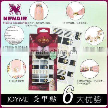 High Quality Diamond Gel Nail Wrap Stickers/Lucky Godness photo-5