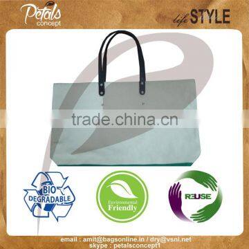 Heavy Duty Canvas Boat Bag Made From 20 oz Canvas Fabric With Luxary Leather Handle photo-6