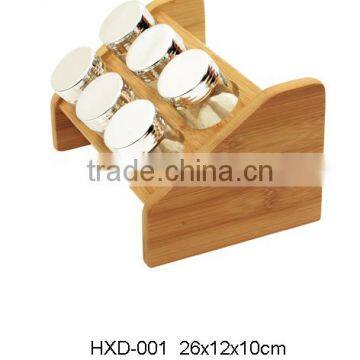 8-Spice Jar Wholesale bamboo Spice Rack