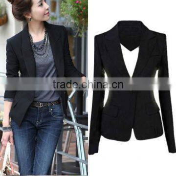 2016 OL Women's One Button Slim Casual Business Blazer Suit Jacket Coat Outwear