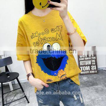 Women Summer Fashion Customized Letter Print t Shirt Casual Short Sleeve t Shirt photo-2
