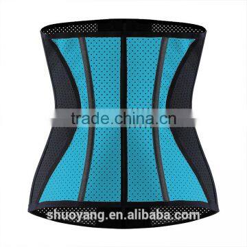 Shuoyang Top Selling High Quality Factory Wholesale Private Label Accept Strong 3 Hooks Mesh Breathable Latex Waist Trainer photo-5