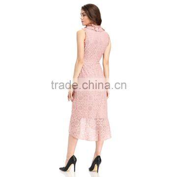 2017 Casual Lace Design Pattern Cloth Woman Dress photo-6