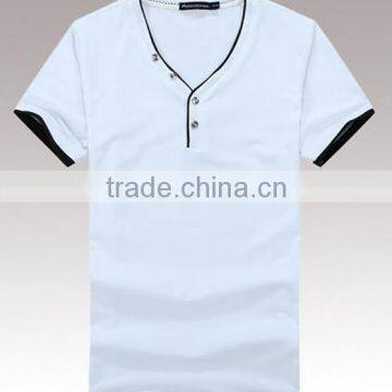 2014 stylish white t-shirt for men