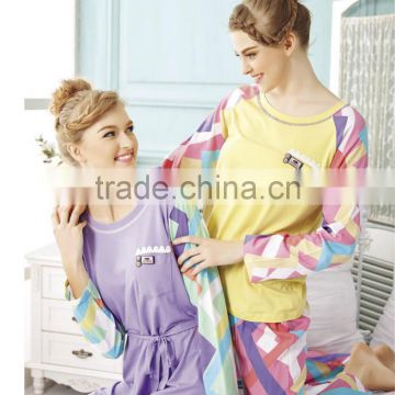 Latest fashion candy color dress design girl pajama dress for summer