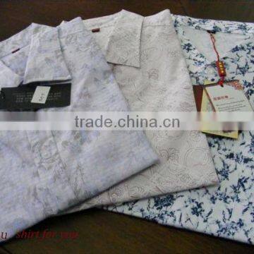 Man fashion printing shirts short sleeve floral printed casual shirts for man