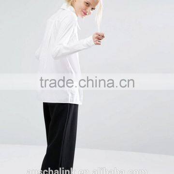Best Selling Ladies Organic Cotton Office Shirts OEM Service photo-4