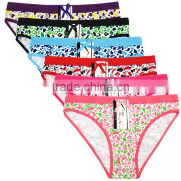 Yun Meng Ni Underwear Mature Ladies New Style Special Printing Cotton Hipsters Lady Panties