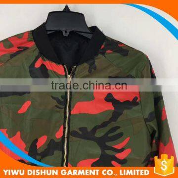 Men Latest Designs Customized Military Nylon Camouflage Varsity Jacket photo-4
