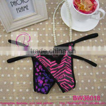 Young ladies sexy g string micro string mix pattern