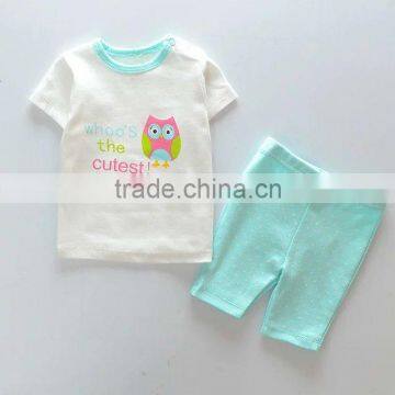 High Quality Sweet Kids Clothing Suit Manufacturers Wholesale Children's Boutique Softly Baby Cloting Tops+pant photo-2