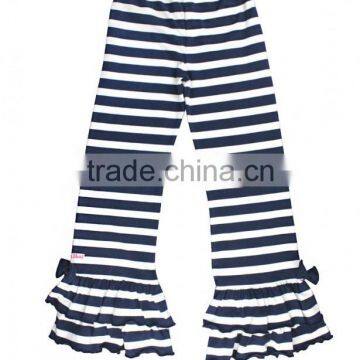 2017 New Arrival Baby Girls Clothes Western Style Kids Clothing Trousers Ruffle Wholesale Stripe Children Baby Harem Pants photo-3