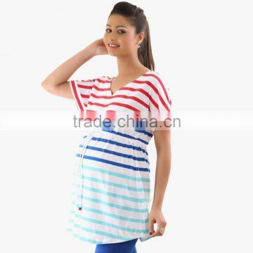 Stripe 3 Colors Women Online Maternity Dresses Wholesale photo-3