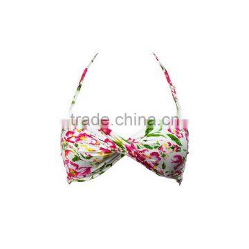 Wholesale Flower Sublimation Printed Slim Fit Bikinis Woman Swimwear photo-2