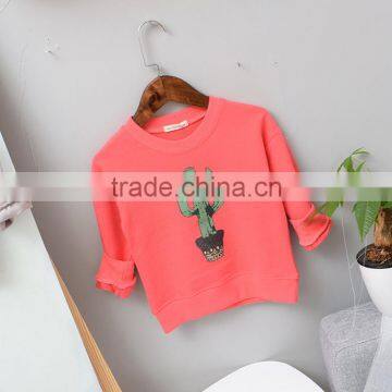 YE5159 Autumn 2017 Korean Cotton Boys Clothing Cactus Children Hoodies photo-4