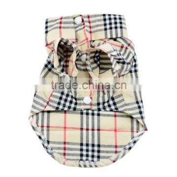 grid Pet Puppy Summer Shirt Pet Clothes T Shirt