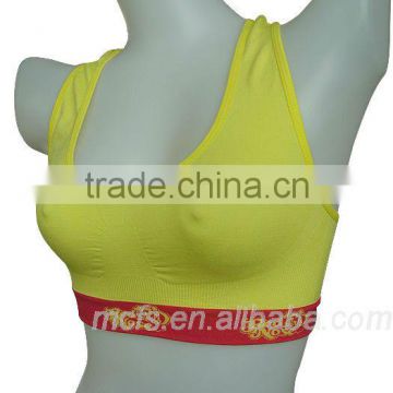 Seamless women's sports tanktop sport sexy bra