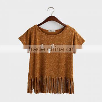 2015 Women Clothes Ladies Fashion T-shirt 100%Cotton photo-2